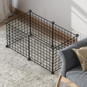 Creative DIY Assembling Pet Wire Fence Indoor Cat Cage