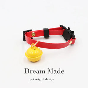 Cat Collars with Safety Clip For Easy-Release and Bell Pet Collar (A0265)
