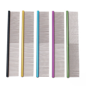 Puppy Grooming Comb Groomer For Dog Aluminum Groomer Pets Combs Hairbrush Cat Dog Grooming Combs Dog Hair Care C6704